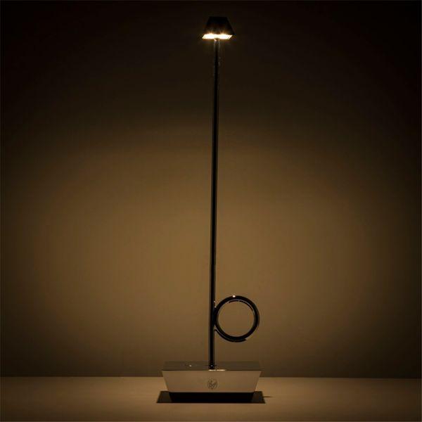 Actual product image Broggi Lampada Bugia ricaricabile cromata (185 lm)