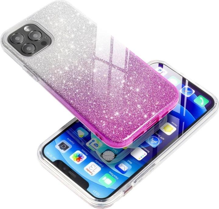 Produktbild König Design Handyhülle für Apple iPhone 7 Plus Schutzcase Cover Bumper Schale Glitzer Pink (Apple iPhone 7 Plus)