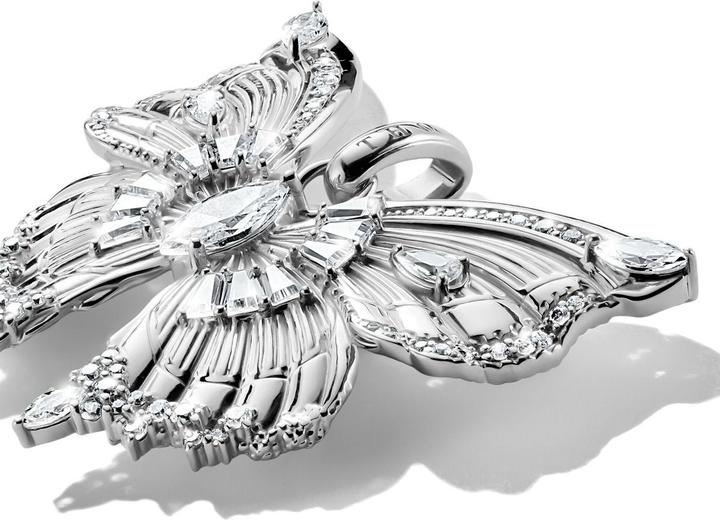 Produktbild Thomas Sabo PE984-051-14 Anhänger butterfly mit Steinen silber Damen (Sterling Silber 925)