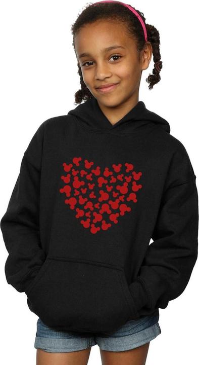 Image du produit Disney - Sweat à capuche MICKEY MOUSE HEART SILHOUETTE - Fille (128)