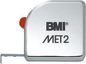 Magni BMI 490341210 Pocket tape measure MET, length 3 m, white lacquered tape, without clip (mm)
