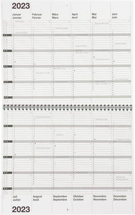 Produktbild Biella 10-Jahreskalender (24 x 30 cm, Deutsch, Französisch)