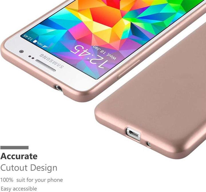 Actual product image Cadorabo TPU Matt Metallic Cover (Samsung Galaxy Grand Prime)