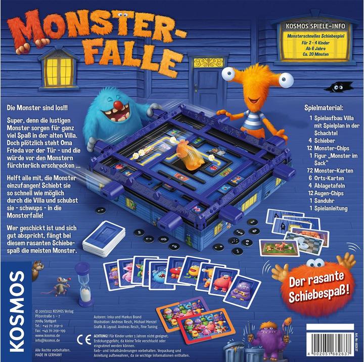 Actual product image Kosmos Monster Trap: Push... and poof! (German)