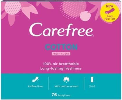 Carefree Hygenic Cotton Fresh Insoles 76Pcs (76 x)