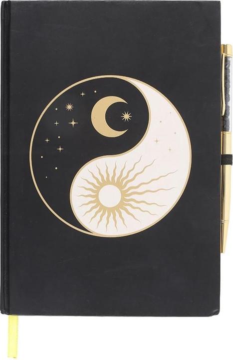 Actual product image Something Different Yin Yang Obsidian Stationery Set (Black, White, Gold, 1 x)