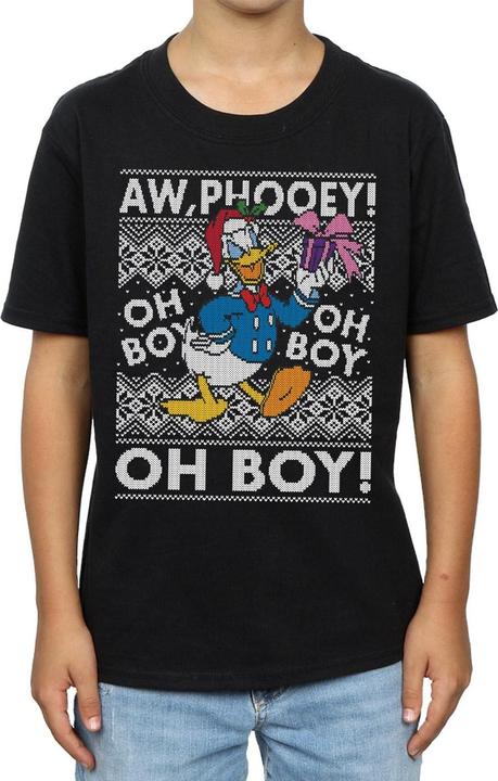 Immagine prodotto Disney Donald Duck Christmas Fair Isle Maglietta Ragazzi (128)