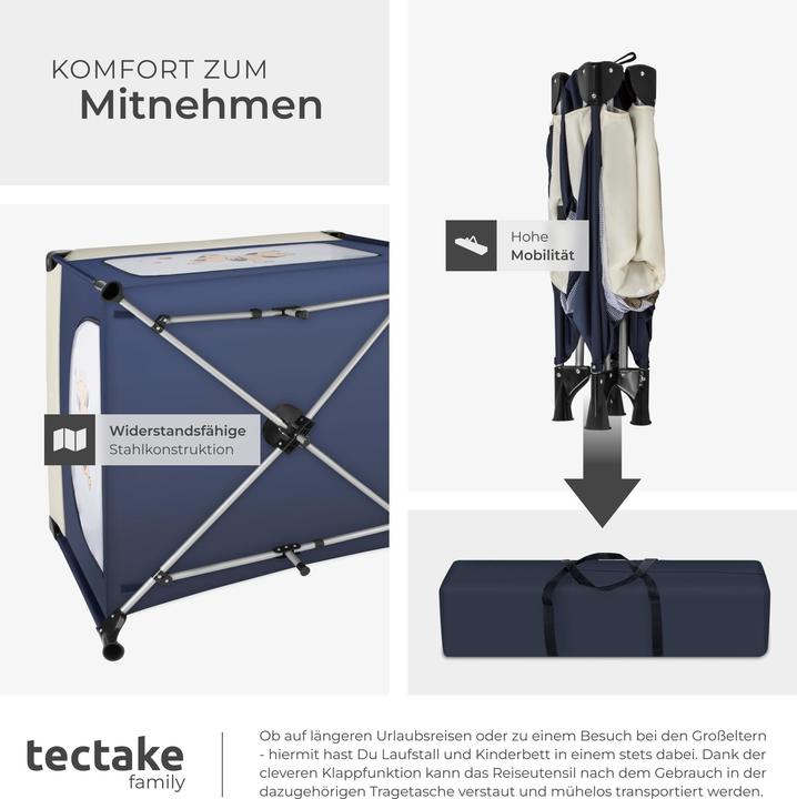 Produktbild tectake Baby Laufstall Tommy (105 cm, 105 cm)