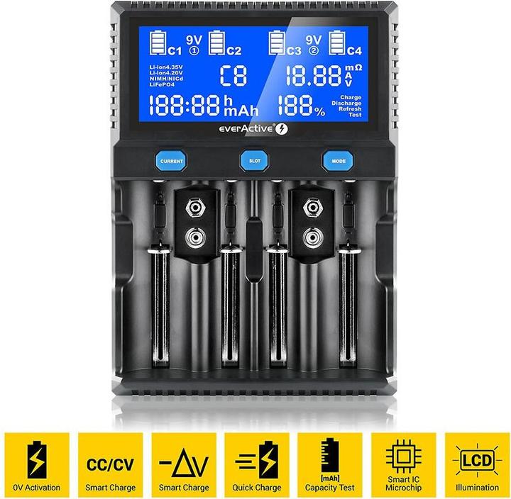 Immagine prodotto Everactive UC-4200 (1 pz., AAA, AA, C, Caricabatterie senza batteria)