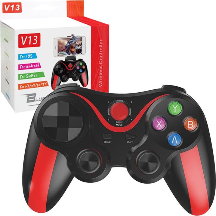 Produktbild Techsuit - Wireless Controller (V13) - Bluetooth V4.0, 2.4G, 400mAh, Universal - Red