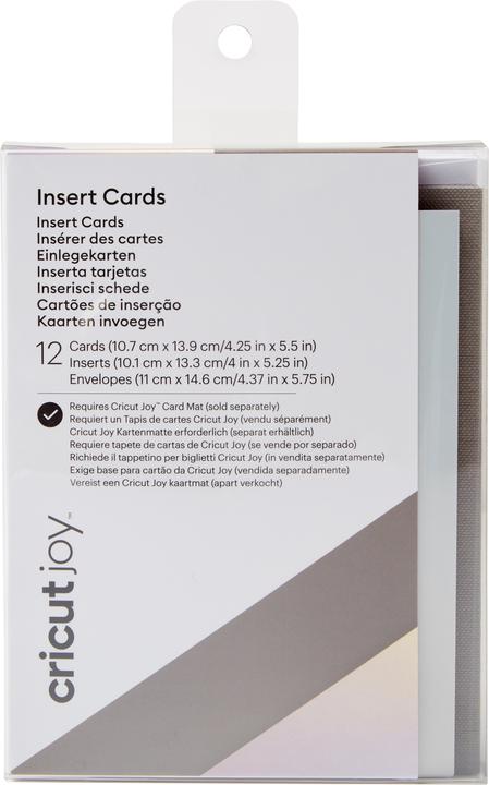 Cricut Blankokarte Joy Grau/Schwarz (12 Stk.)