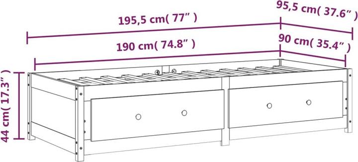 Image du produit VidaXL Rees (90 x 190 cm)
