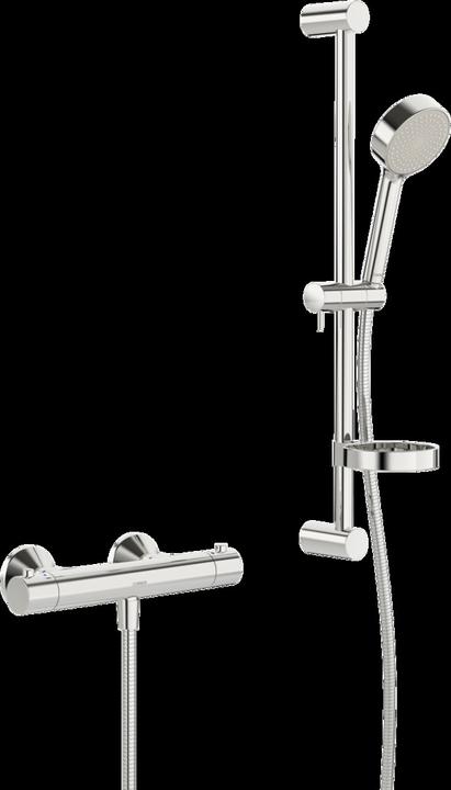 Actual product image Hansa Hansaunita shower fitting, shower holding bar 625 mm, 1-jet, chrome, 48130121