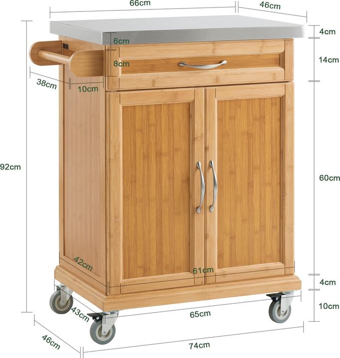 Produktbild SoBuy Küchenwagen
