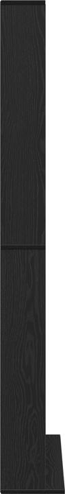 VidaXL Scaffale per CD in rovere nero 101x23x177,5 cm Materiale in legno