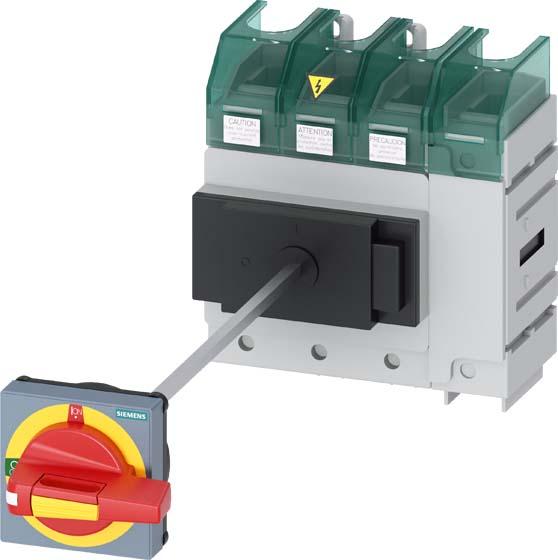 Actual product image Siemens 3LD58100TL13 SENTRON switch-disconnector 4-pole 150A 50kA