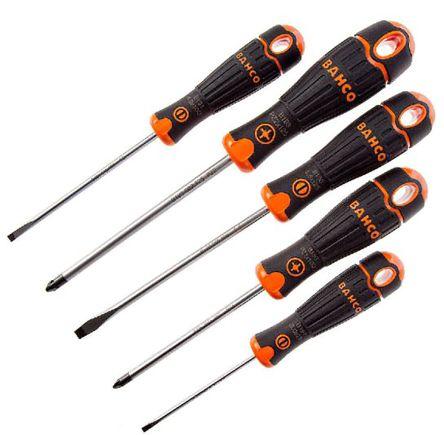 Image du produit Bahco 8pcs Screwdriver Set Slotted/Ph (Recouvrement cruciforme Phillipps (PH))