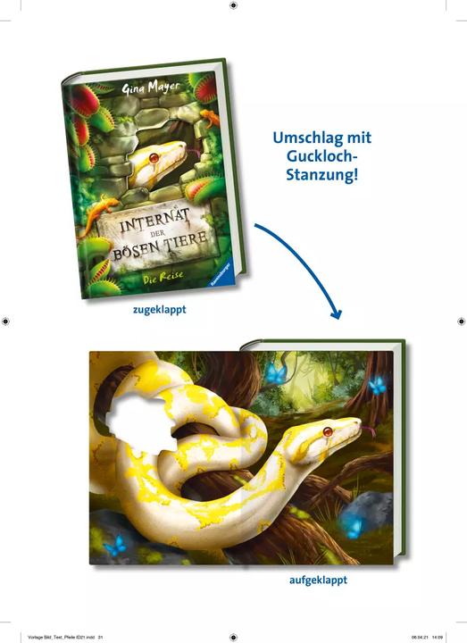 Actual product image Ravensburger Internat der bösen Tiere, Band 3: Die Reise (German, Gina Mayer, 2021)