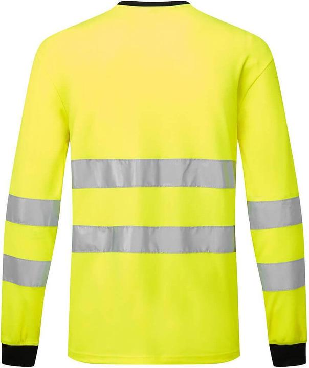 Actual product image Portwest Mens PW2 Hi-Vis Long-Sleeved T-Shirt (3XL)