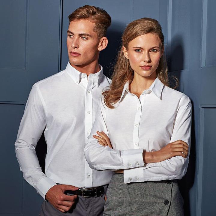 Actual product image Premier Oxford blouse Blouse work shirt long-sleeved (46)