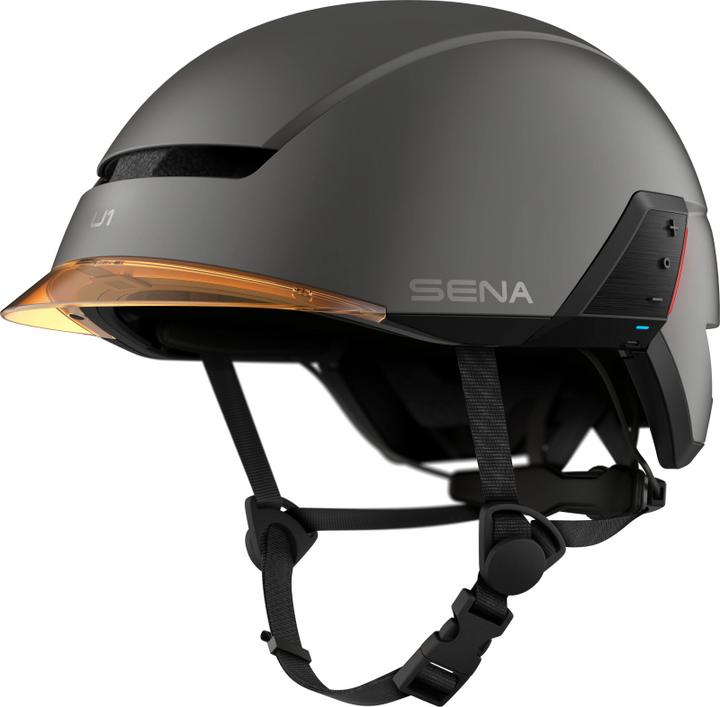 Actual product image Sena U1 - E-Bike Helm mit Kommunikationssystem - Dark Gray (L)