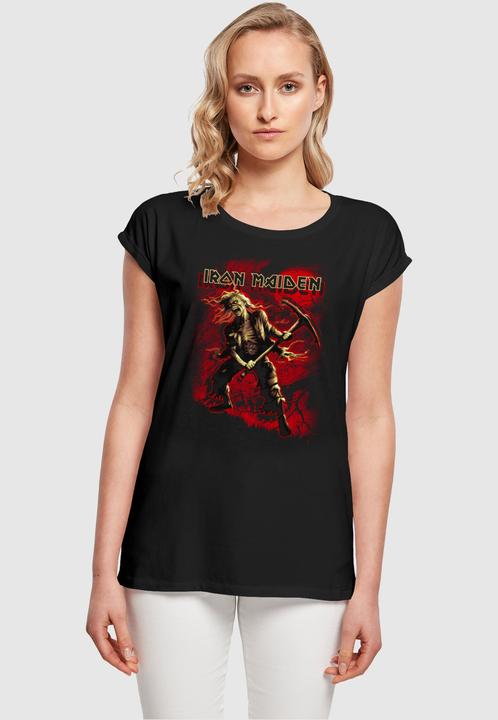 Actual product image Merchcode Ladies Iron Maiden - Breeg Extended Shoulder Tee - 114343 (XS)