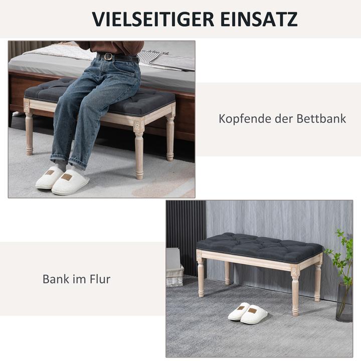 Actual product image Homcom Bed bench with button stitching (40 cm)
