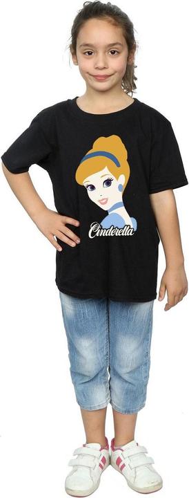 Actual product image Cinderella Girls Silhouette Cotton T-Shirt (140, 146)