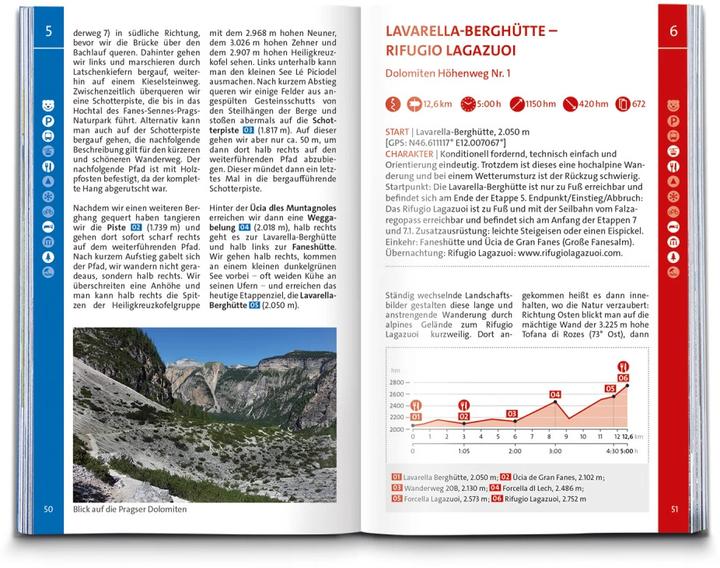 Actual product image Wanderführer Dolomiten Höhenweg 1 bis 3 (German, Michael Will, 2021)