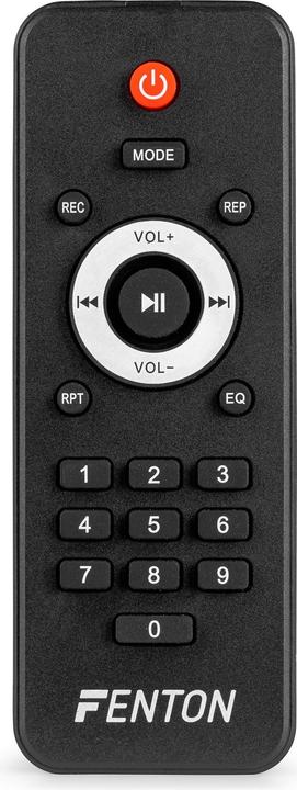 Actual product image Fenton Speaker Bluetooth - FT12LED MK2 karaoke box met LEDâ€™s, accu en microfoon - Voor (Active)