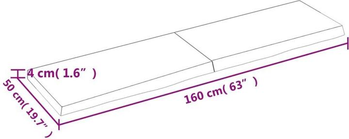 Actual product image VidaXL Saba (160 x 50 x 4 cm)