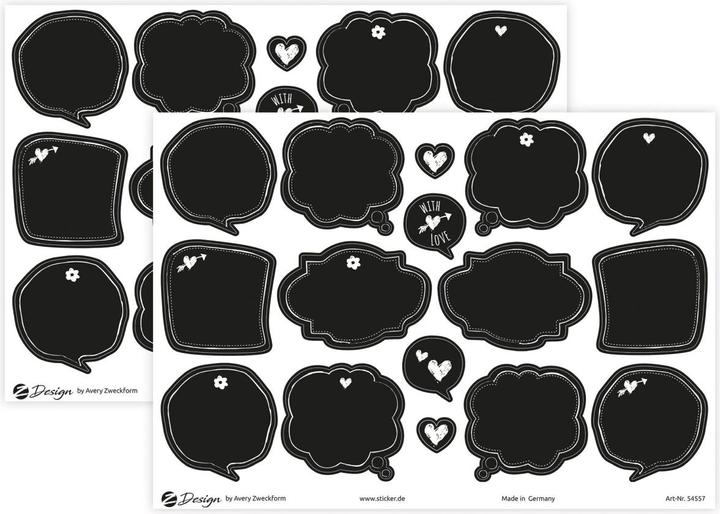 Actual product image Avery Deco stickers