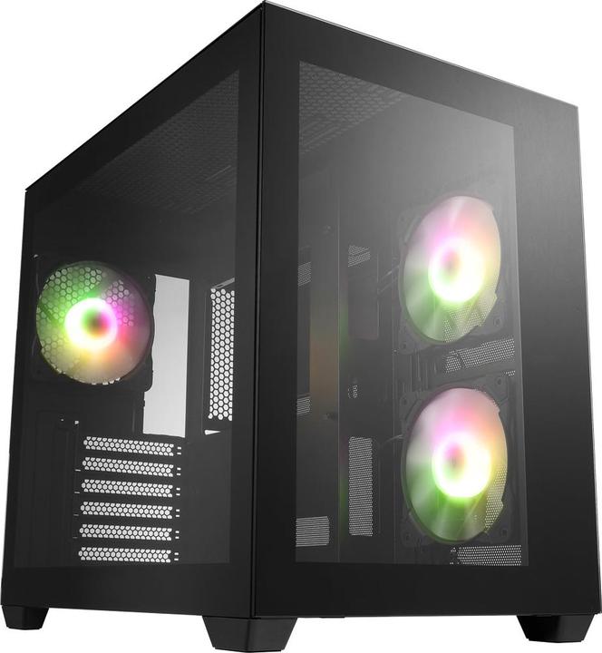 Produktbild Fortron FSP/ CMT380A/Midi Tower/Transpar./??ern?? (ATX, mATX, Mini-ITX)