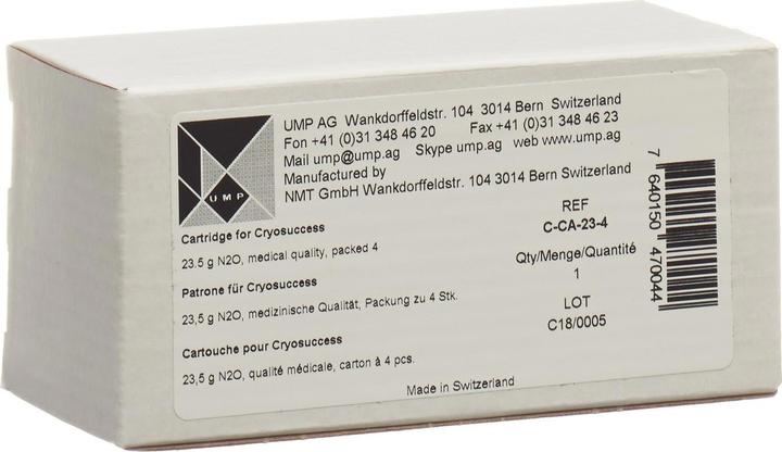 Cryosuccess N2O-Patrone, 4 Stück