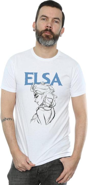 Image du produit Disney - T-shirt FROZEN ELSA PROFILE SKETCH - Homme (S)