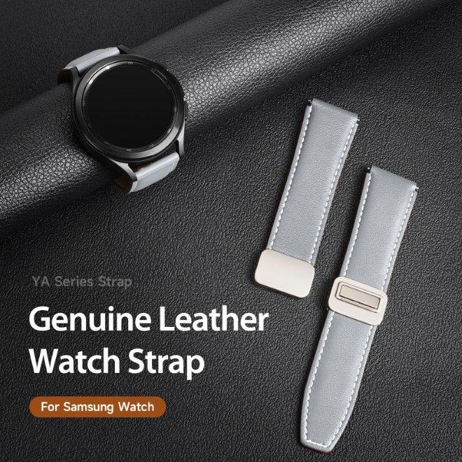 Immagine prodotto Dux Ducis Cinturino in vera pelle della serie YA (22 mm, Vera pelle, Galaxy Watch3 (45mm), Ingranaggio S3 Classic, Gear S3 Frontier)