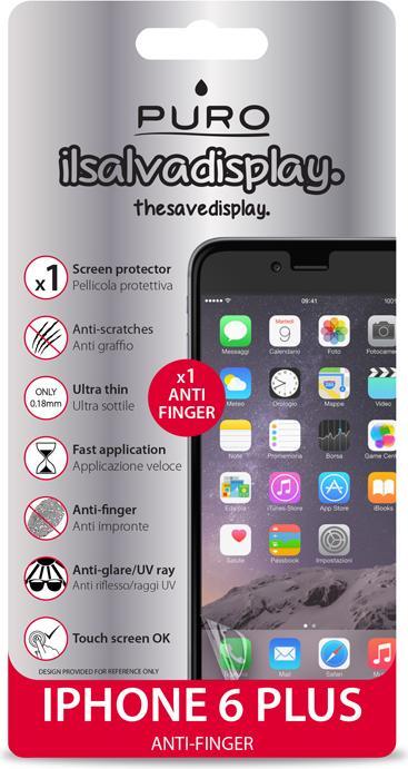 Immagine prodotto Puro Pellicola anti-dita per iPhone 6s Plus (1 Pezzo/i, Apple iPhone 6)