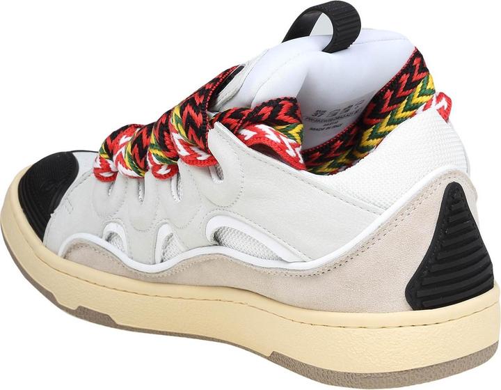 Produktbild Lanvin curb sneakers in leather and suede with multicolor laces (43)