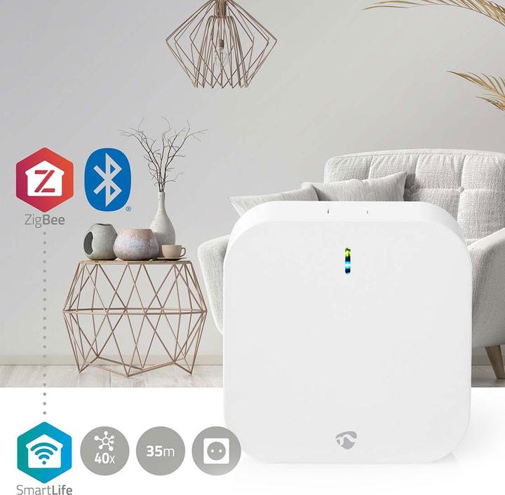 Actual product image Nedis Zigbee Gateway | 50 devices | Mains power supply | Android™ / IOS | White