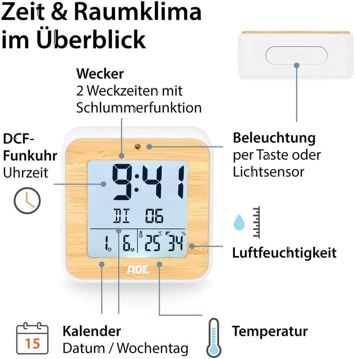 Actual product image ADE Digital alarm clock
