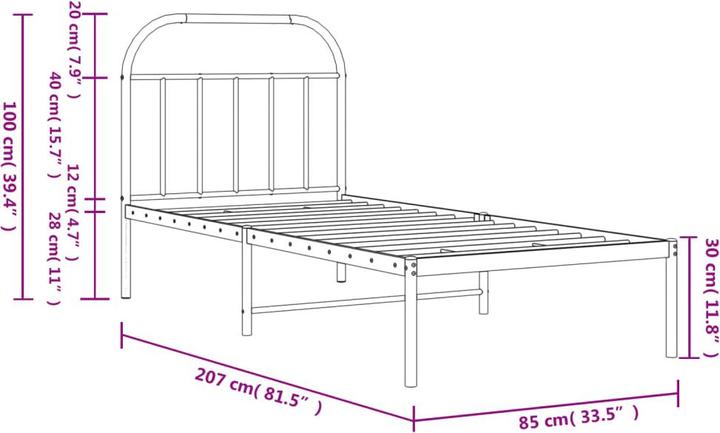 Produktbild VidaXL Kate (80 x 200 cm)