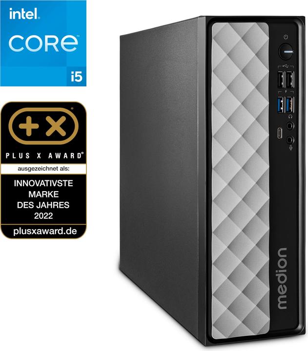 Image du produit Medion Akoya T80 SFF MD35422 (Intel Core i5-12450H, 16 Go, 512 Go, Intel UHD Graphics)