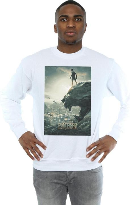 Actual product image Mens Black Panther Poster Cotton Sweatshirt (L)