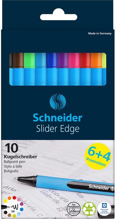 Produktbild Schneider Kugelschreiber Slider Edge XB Promotion 10 Farben 6 + 4 Stück (10 x)