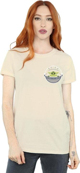 Image du produit Star Wars - T-shirt THE MANDALORIAN THE CHILD DRAWN BREAST PRINT - Femme (L)