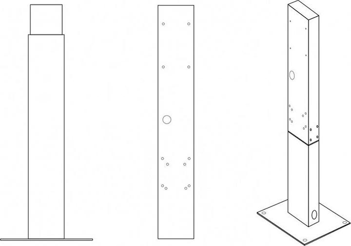 Produktbild GreenCell Standmontagepfosten für Wallbox