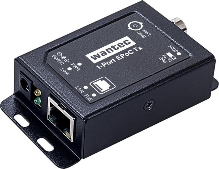 Actual product image Wantec 2wIP E Series 1 to 1 EPoC TX Adapter