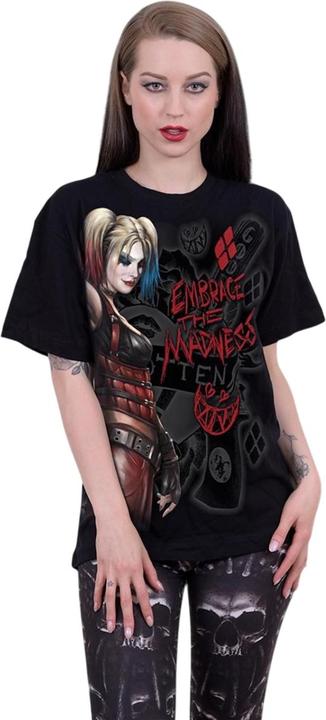 Actual product image Harley Quinn Unisex Adult Embrace Madness T-Shirt (M)