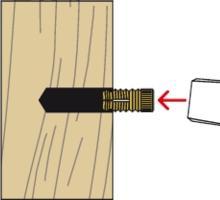 Actual product image Fischer Brass dowel PA 4 M8/25 K (4) (4 pcs.)