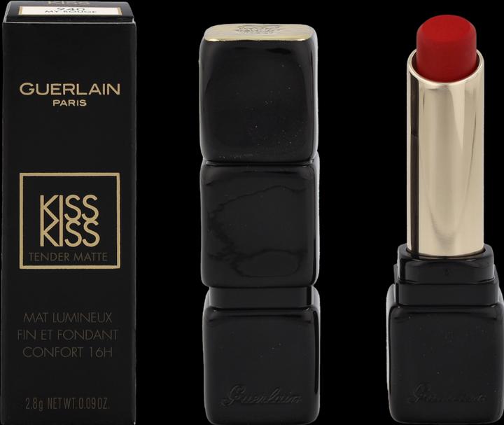 Actual product image Guerlain KissLips Tender Matte No 940 (940 My Rouge)